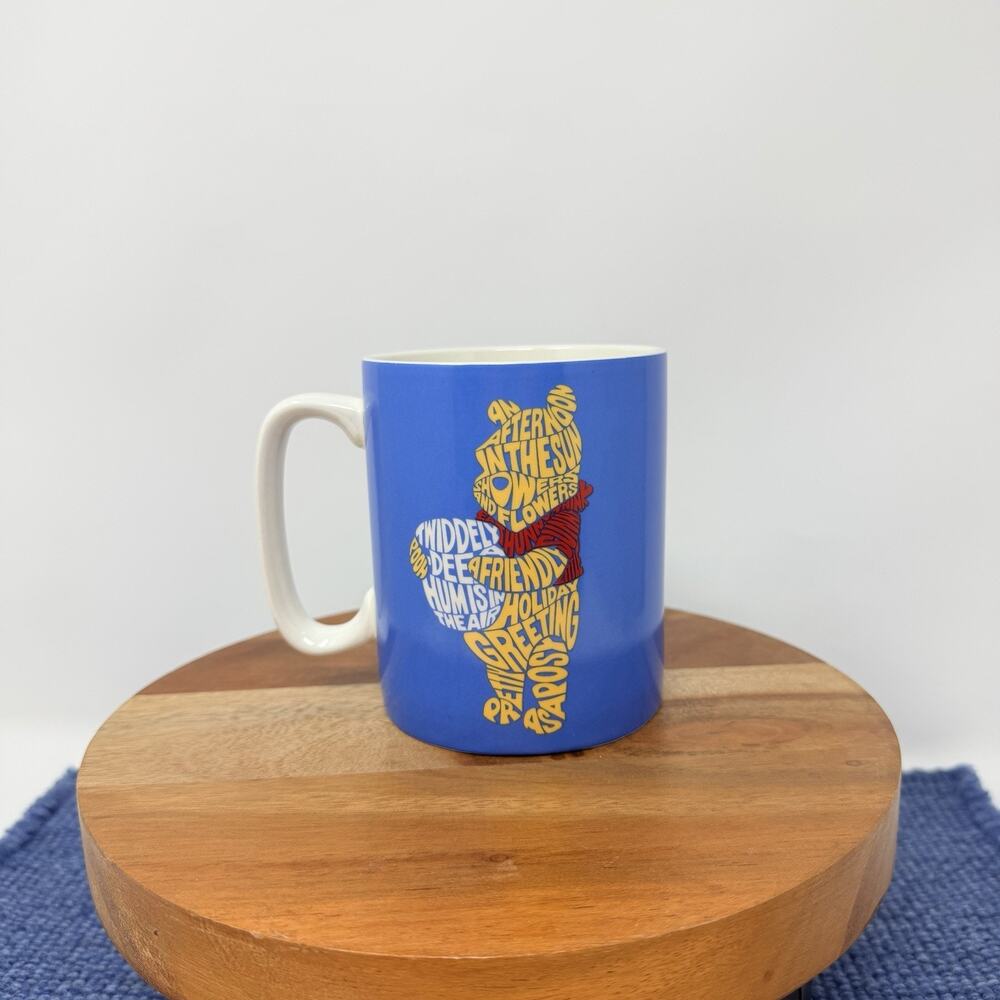 Winnie the Pooh Favorite Words Mug Cup Disney Enesco 14 oz Ceramic Hunny Pot